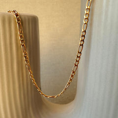 Figaro Halskette 18K Gold