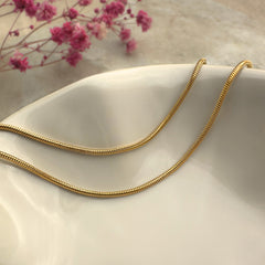 Snake Halskette 18K Gold