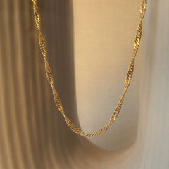 Singapore Halskette 18K Gold