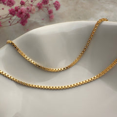 Box Halskette 18K Gold