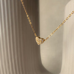 Zirkonia Herz Halskette