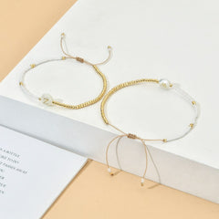 Buchstaben Armband mit Perlen