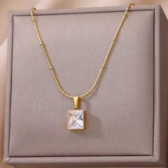 Halskette mit Zirkonia