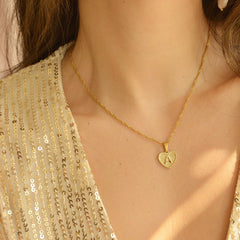 Herzenskette mit Buchstaben