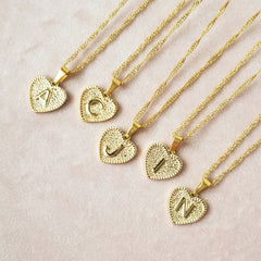 Herzenskette mit Buchstaben