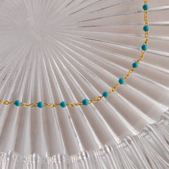 Türkisfarbenes Perlen Armband