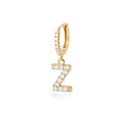 Buchstaben Ohrring Zirkonia